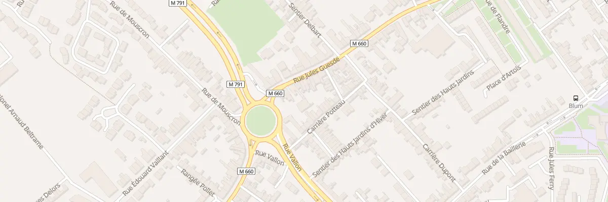 Plan du 28T Rue Jules Guesde à Wattrelos