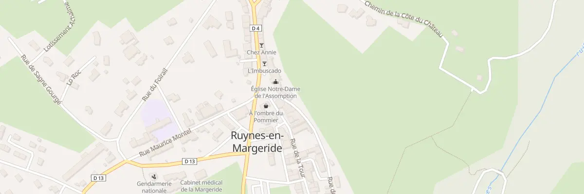 Plan du 5175 Le Bourg Nord à Ruynes-en-Margeride
