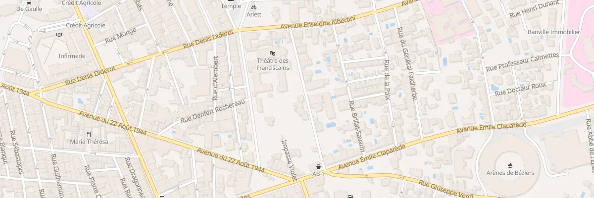 Plan du 6 Rue Henry Brisson à Béziers