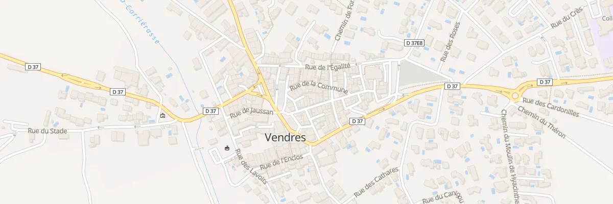 Plan du 7 Rue Irenee Baptiste à Vendres