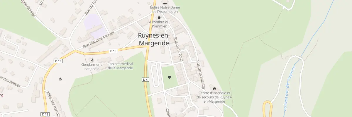 Plan du 14 Rue de la Tour à Ruynes-en-Margeride