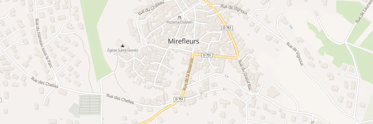 Plan du 6B Rue de la Roseraie à Mirefleurs