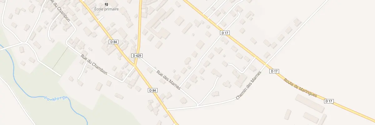 Plan du 9007 Lot de la Contamine à Martres-sur-Morge