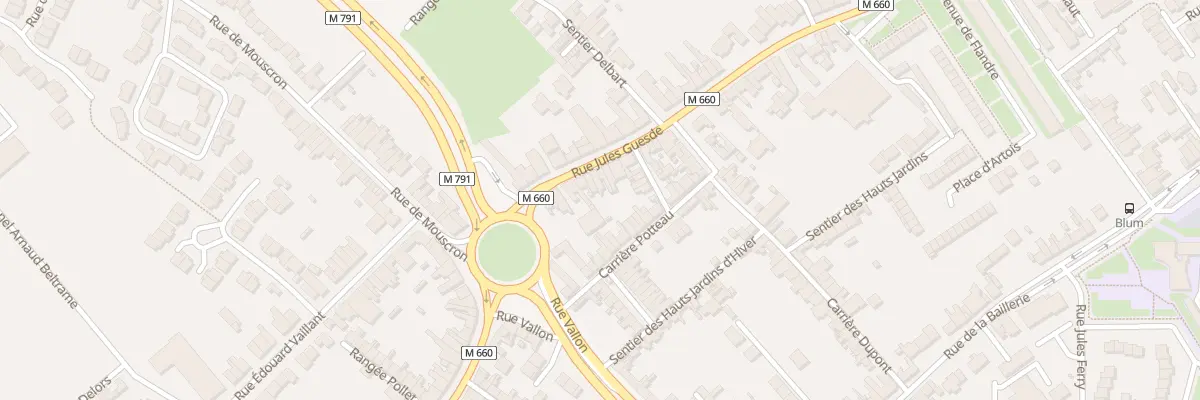 Plan du 36 Rue Jules Guesde à Wattrelos