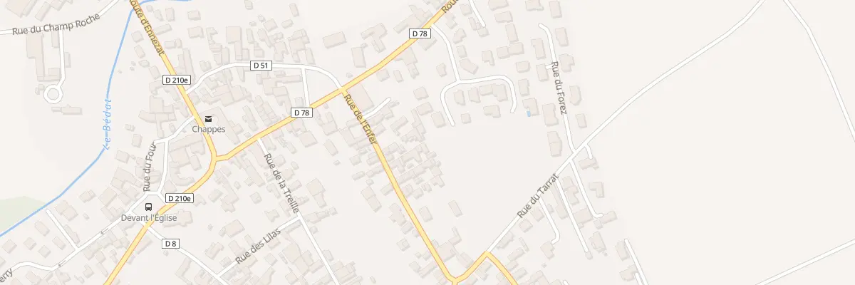 Plan du 13 Rue de l’Enfer à Chappes