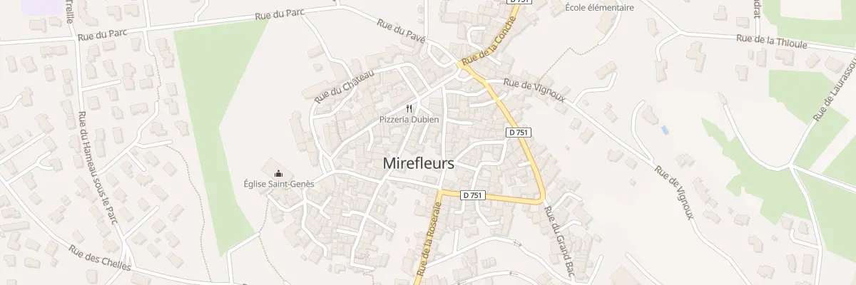 Plan du 7 Imp de la Boucherie à Mirefleurs