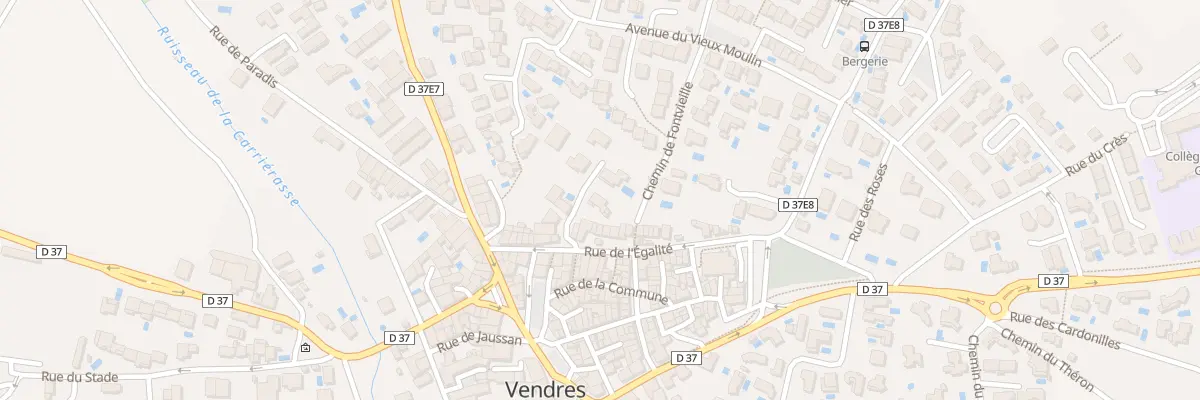 Plan du 1B Che de Font Vieille à Vendres