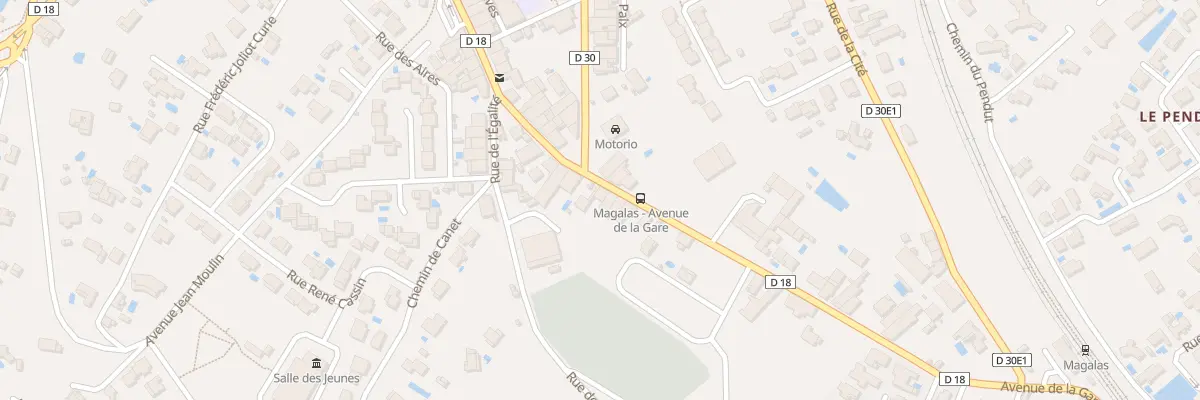 Plan du 336 Av de la Gare à Magalas
