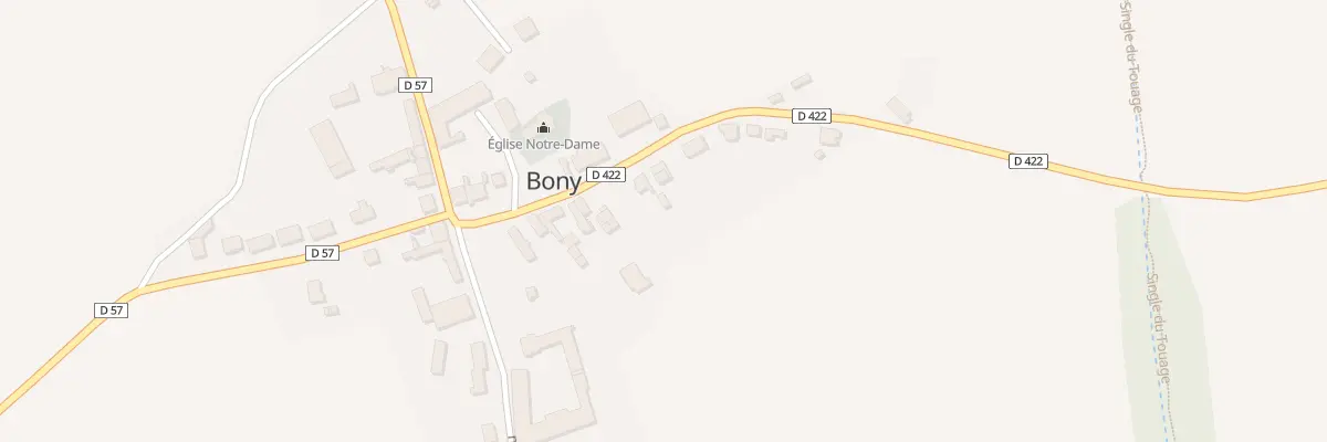 Plan du 16 Rue de l’Abbaye à Bony