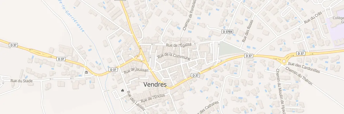 Plan du 18 Rue de la Commune à Vendres