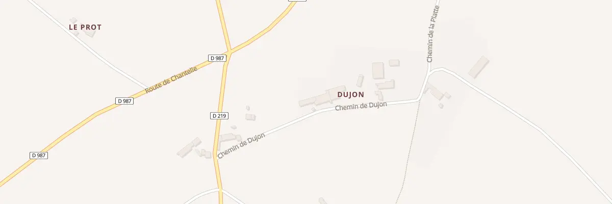 Plan du 7 Che de Dujon à Chareil-Cintrat