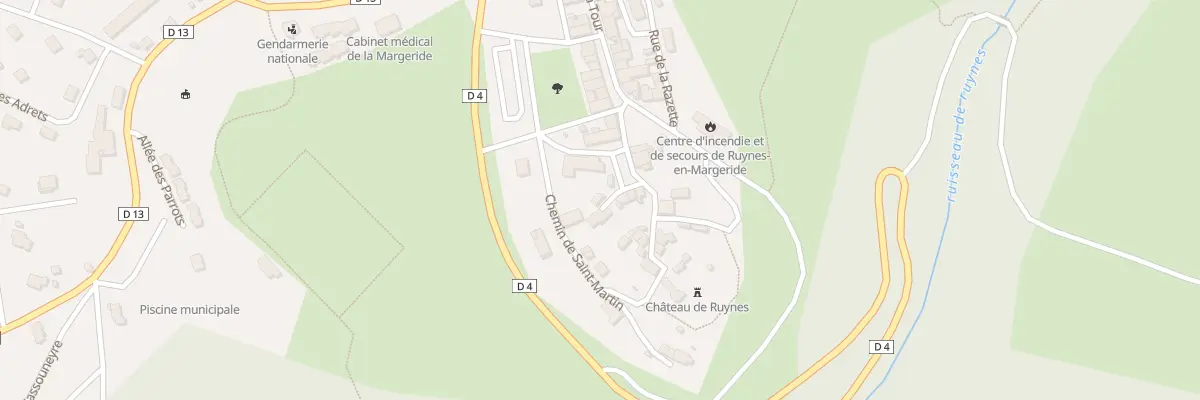Plan du 5229 Le Bourg à Ruynes-en-Margeride