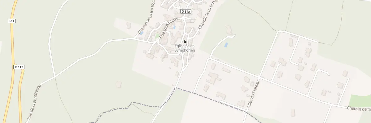 Plan du 1 Rue des Côtes à La Roche-Noire