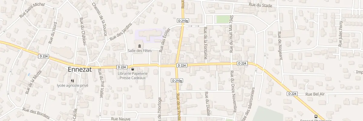 Plan du 32 Rue de la République à Ennezat