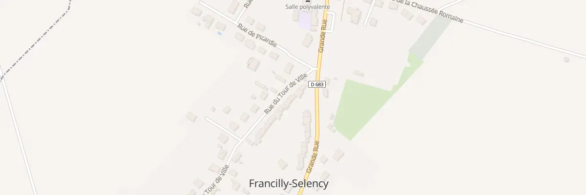 Plan du 5 Rue du Tour de Ville à Francilly-Selency