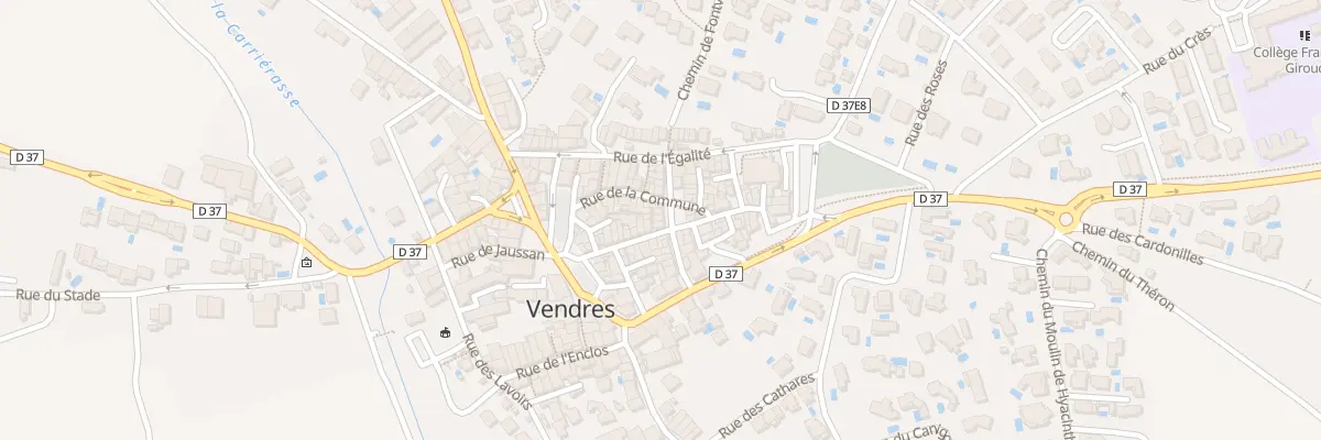 Plan du 17 Rue Jean Jaures à Vendres