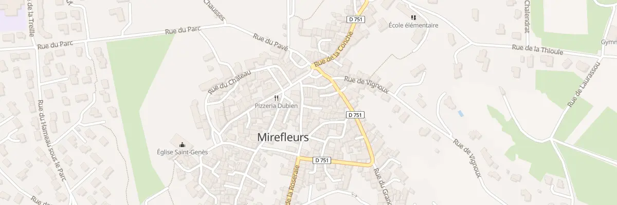 Plan du 1 Imp de la Grande Côte à Mirefleurs