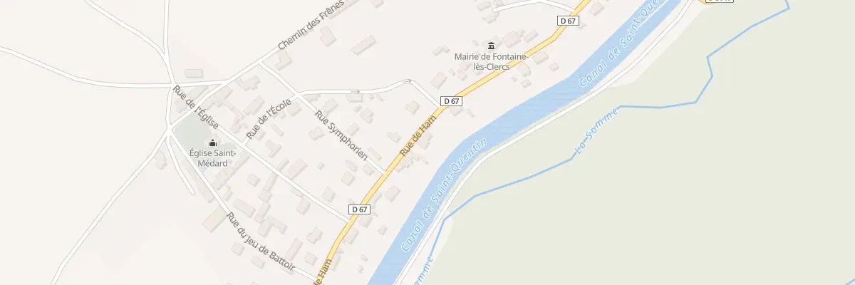 Plan du 123 Rue de Ham à Fontaine-lès-Clercs