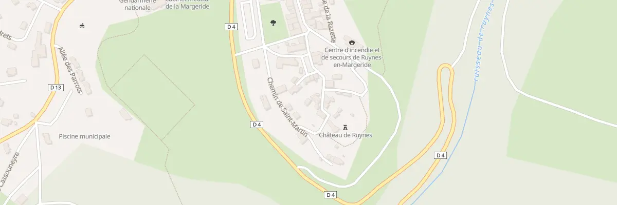 Plan du 5224 Le Bourg à Ruynes-en-Margeride