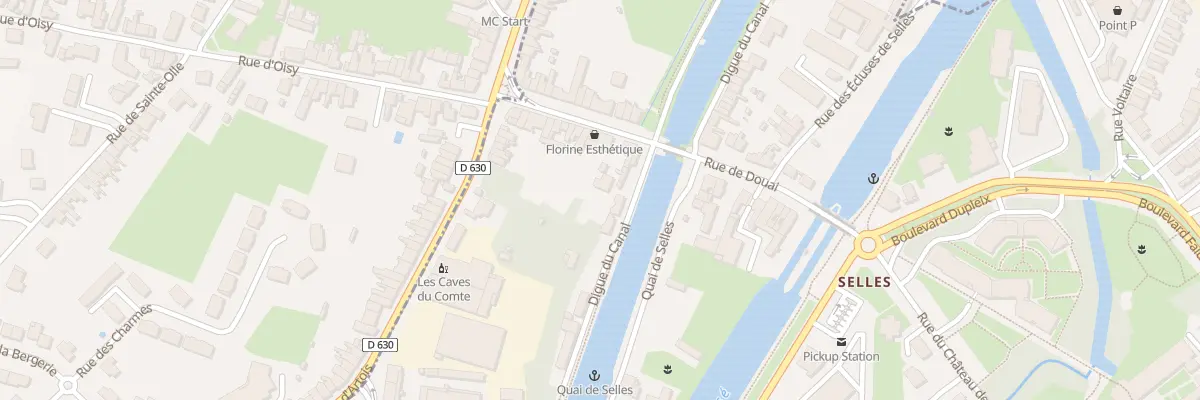 Plan du 23 Vc du Canal à Cambrai