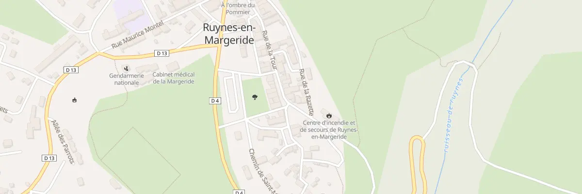 Plan du 5205 Le Bourg à Ruynes-en-Margeride