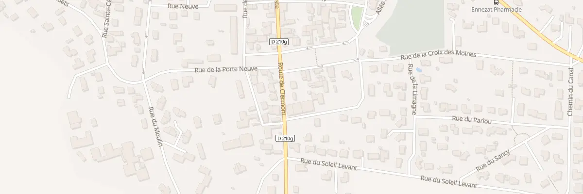 Plan du 3 Rte de Clermont à Ennezat