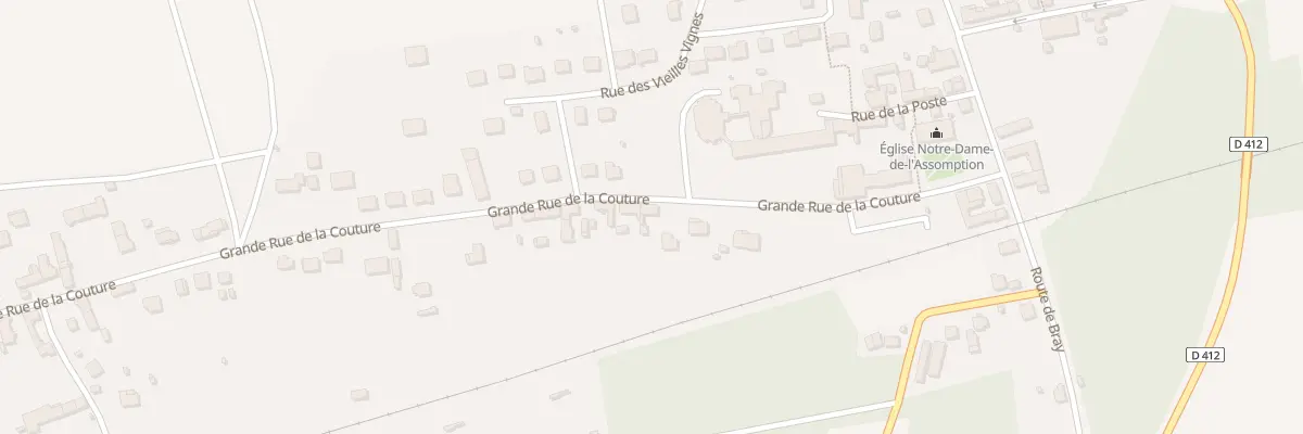 Plan du 9 Gr Grande Rue de Couture aux Ormes-sur-Voulzie
