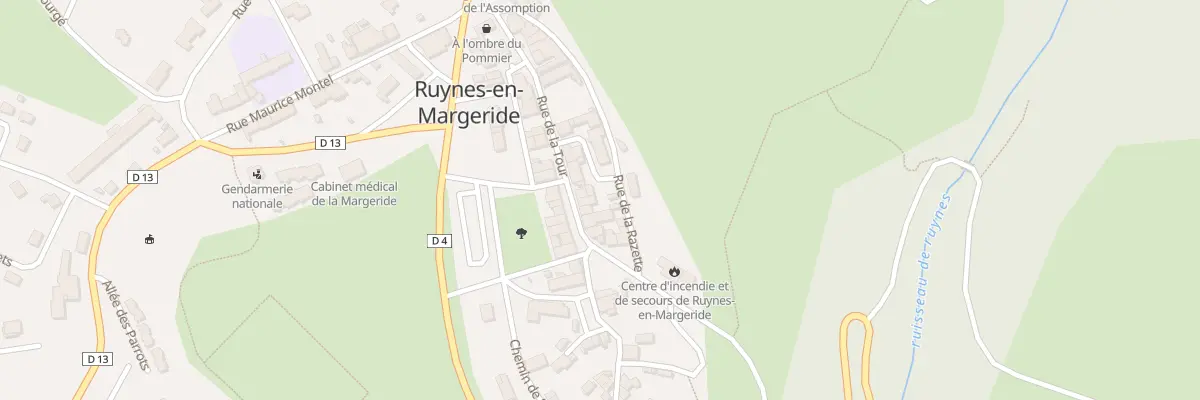 Plan du 5202 Le Bourg à Ruynes-en-Margeride