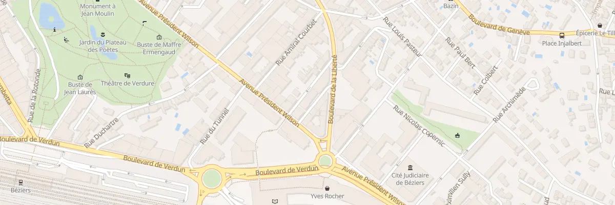 Plan du 6 Rue des Tuileries à Béziers