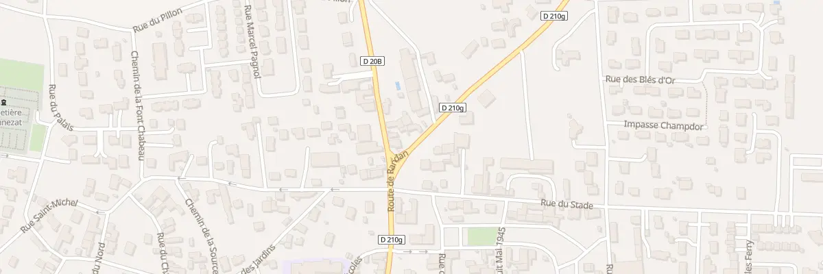 Plan du 21 Rte de Randan à Ennezat