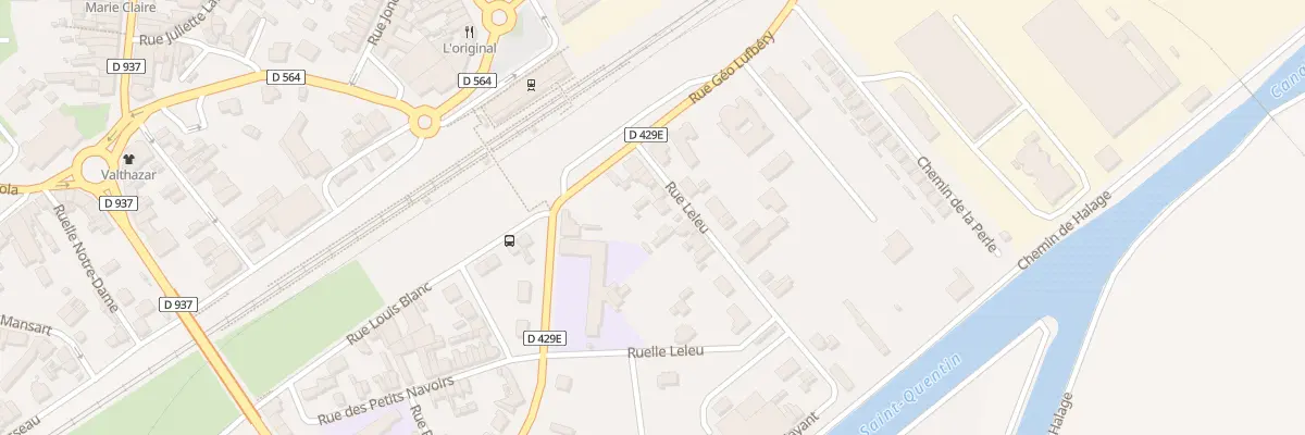 Plan du 10 Rue Leleu à Chauny