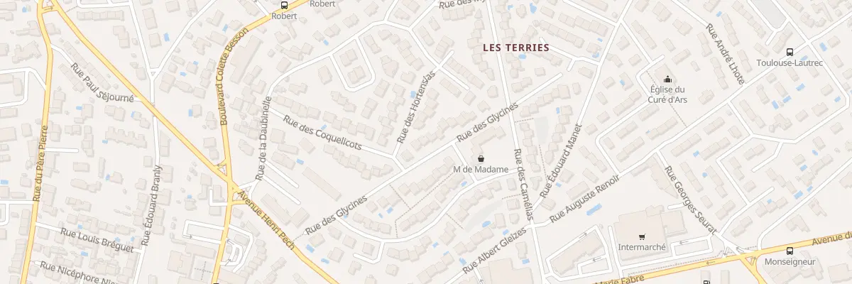 Plan du 15 Rue des Glycines à Béziers