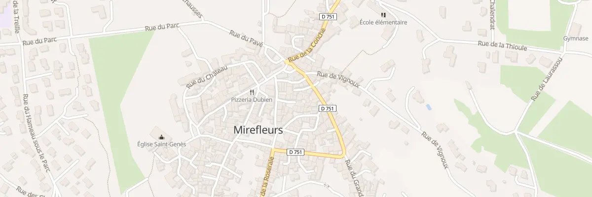 Plan du 7 Imp de la Grande Côte à Mirefleurs
