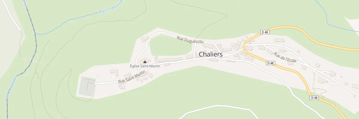 Plan du 6023 Le Bourg à Chaliers
