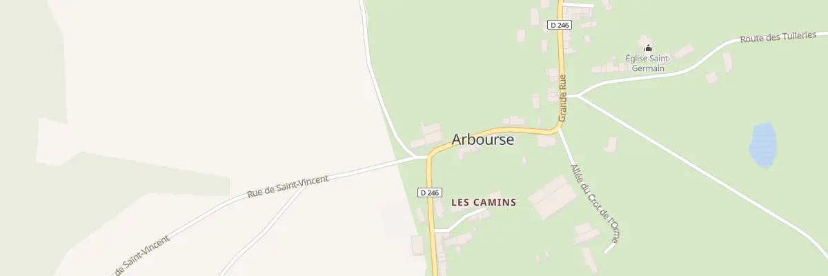 Plan du 36 Grande Rue à Arbourse