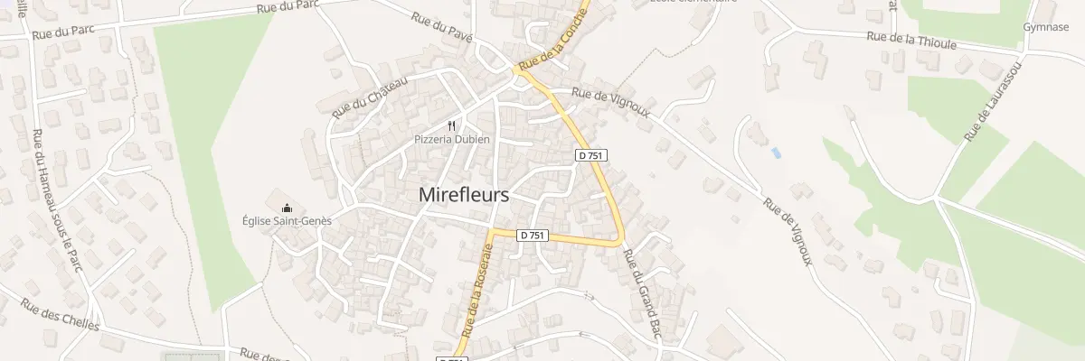 Plan du 4 Rue de l’Hopital à Mirefleurs