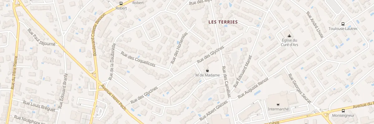 Plan du 17 Rue des Glycines à Béziers