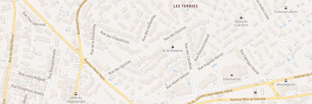 Plan du 20 Rue des Glycines à Béziers