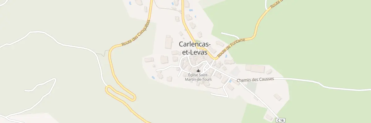 Plan du 5062F Le Village à Carlencas-et-Levas