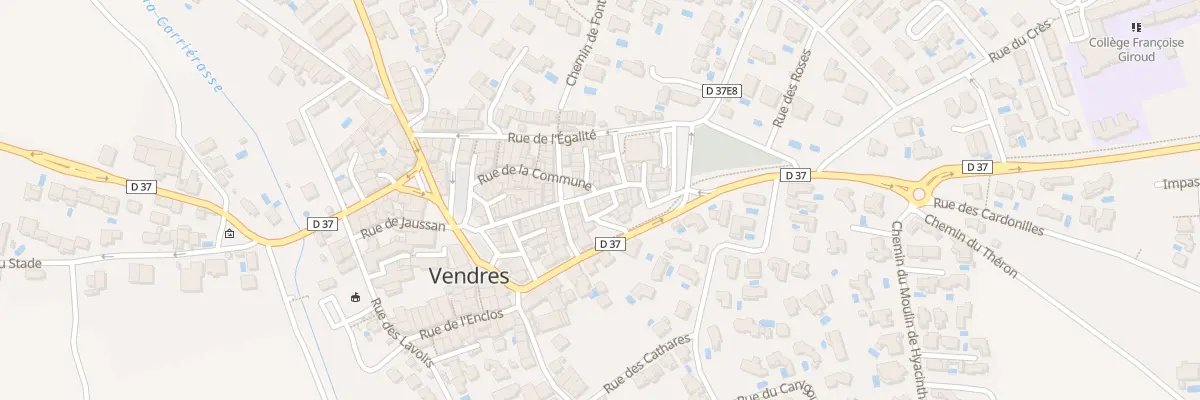 Plan du 2 Rue Tony Palazy à Vendres