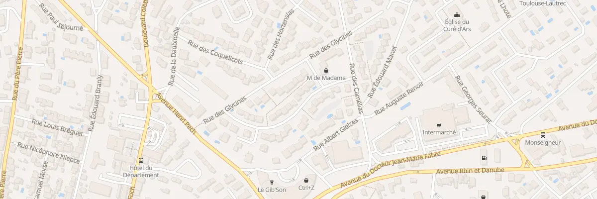 Plan du 6 Rue des Violettes à Béziers