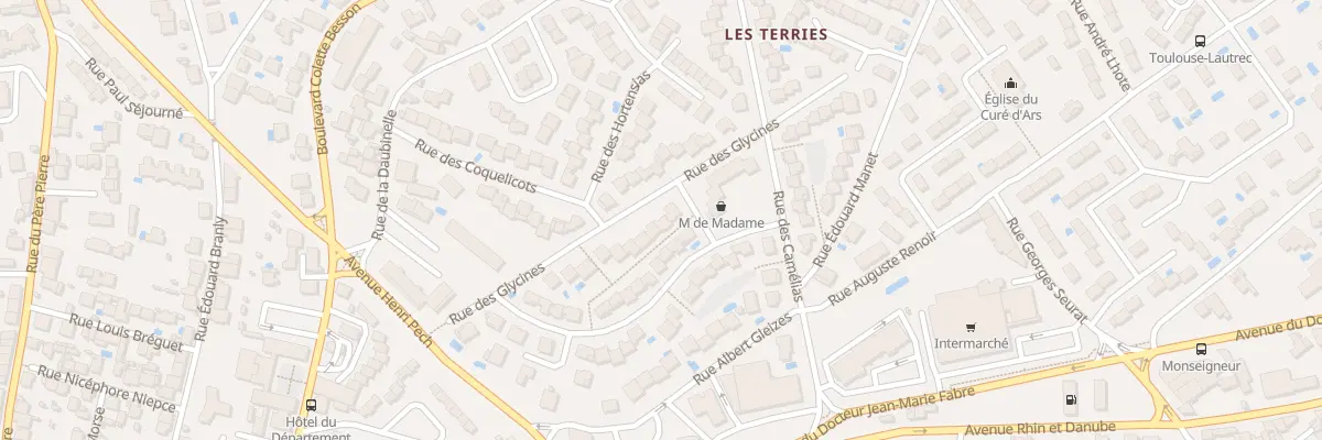 Plan du 22 Rue des Glycines à Béziers