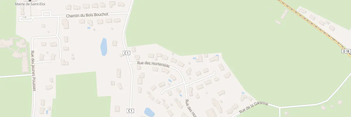Plan du 7 Rue des Hortensias à Saint-Éloi