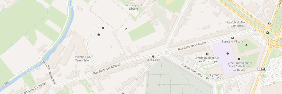 Plan du 370 Rue Bertrand Milcent à Cambrai