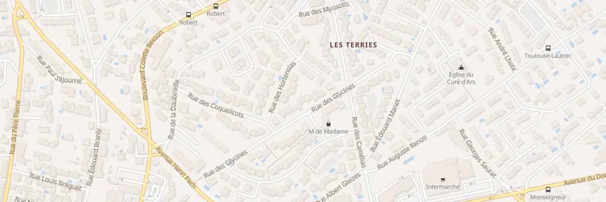 Plan du 21 Rue des Glycines à Béziers