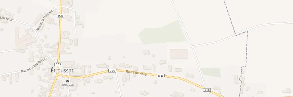 Plan du 5354 Rte de Vichy à Étroussat