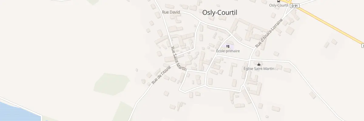 Plan du 12 Rue Saint-martin à Osly-Courtil