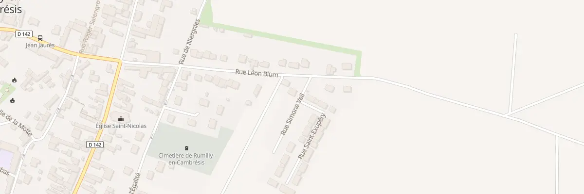 Plan du 286 Rue Léon Blum à Rumilly-en-Cambrésis