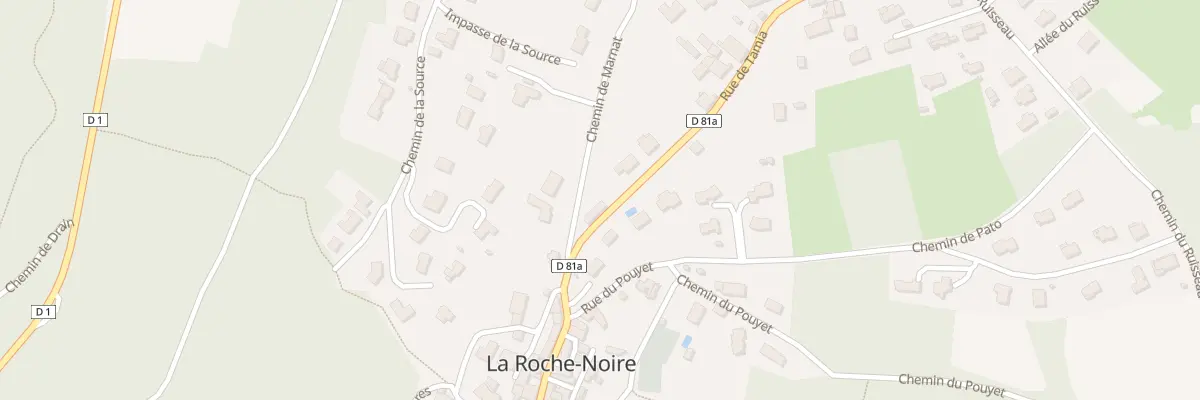 Plan du 2 Che de Marnat à La Roche-Noire