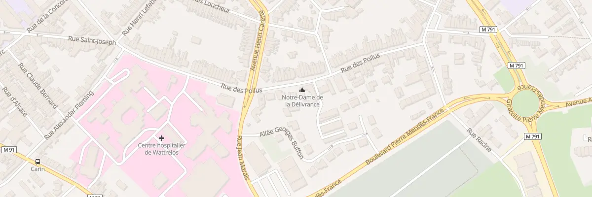 Plan du 72 Rue des Poilus à Wattrelos